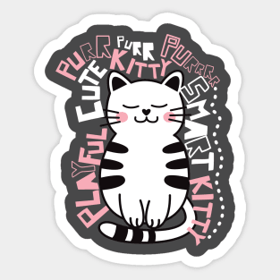 Playful Kitty Sticker